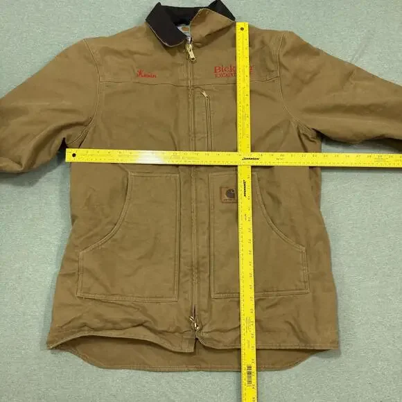 Carhartt C61 CML Mens Size Large L Tall Sherpa Embroidered Company Jacket Coat